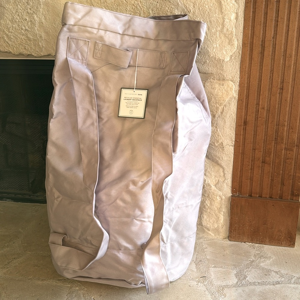 NWT PotteryBarn dorm laundry backpack.